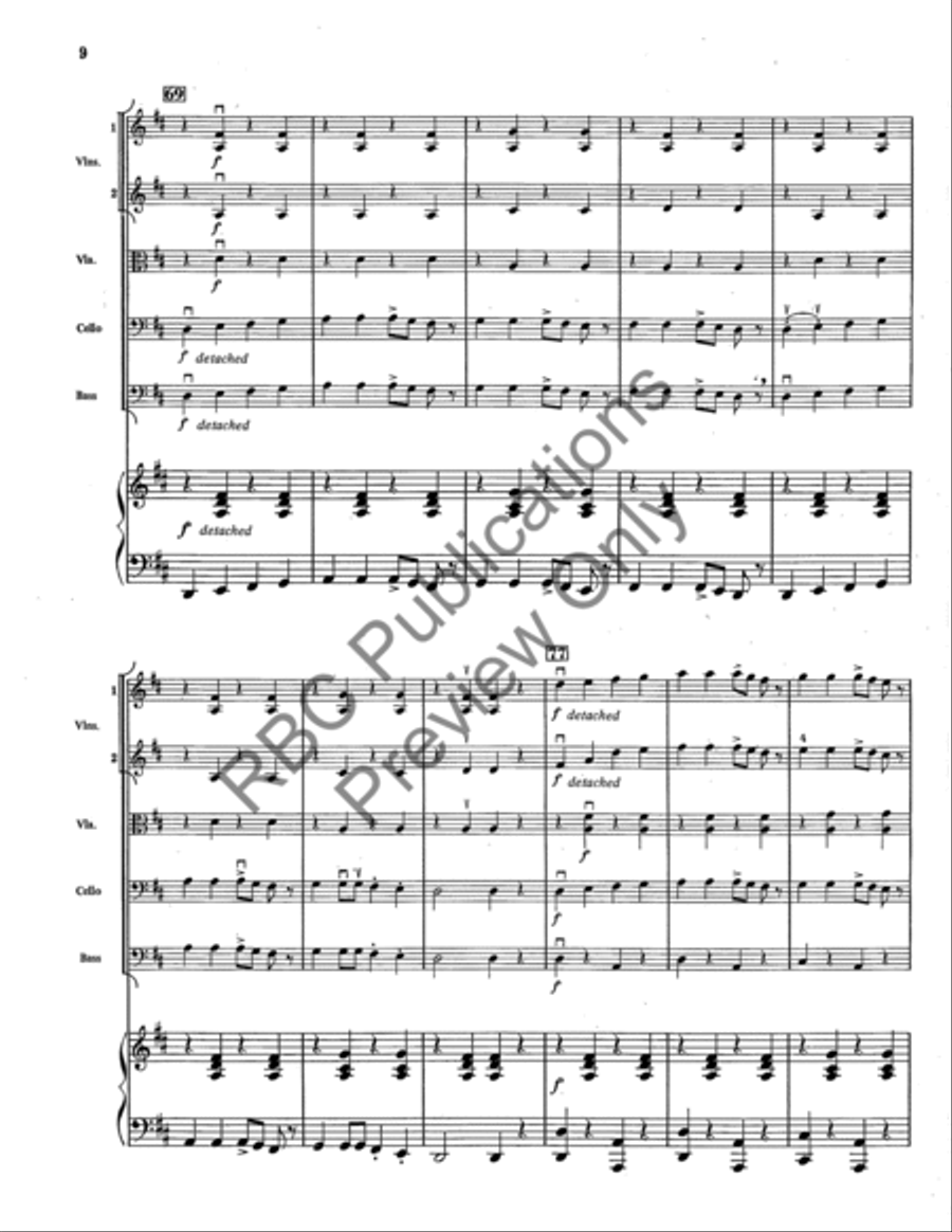 Swedish Rhapsody (Score) String Orchestra scores gallery preview page 9