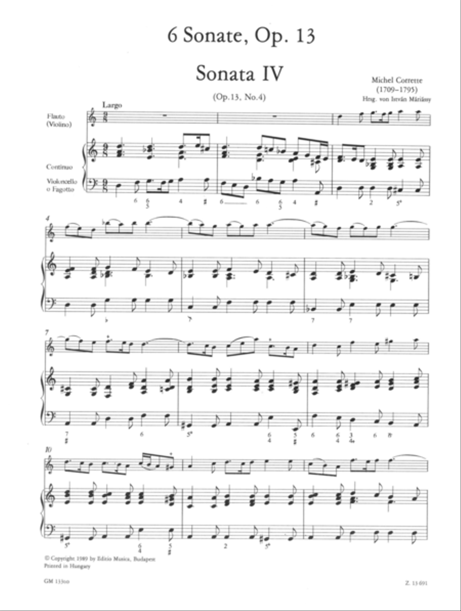 6 Sonatas, Volume 2 Flute scores gallery preview page 2
