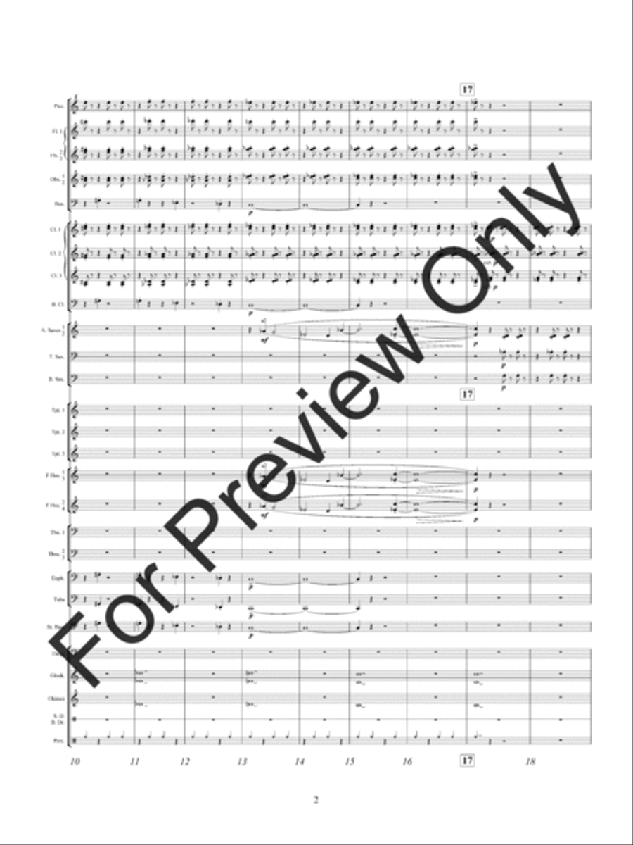 Shards Of Glass Concert Band scores gallery preview page 5
