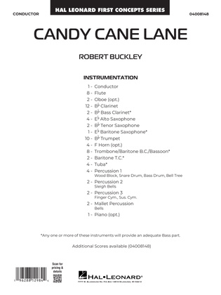 Candy Cane Lane - Conductor Score (Full Score)