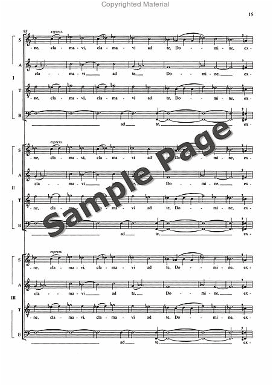 De Profundis De Profundis 4-Part scores gallery preview page 16