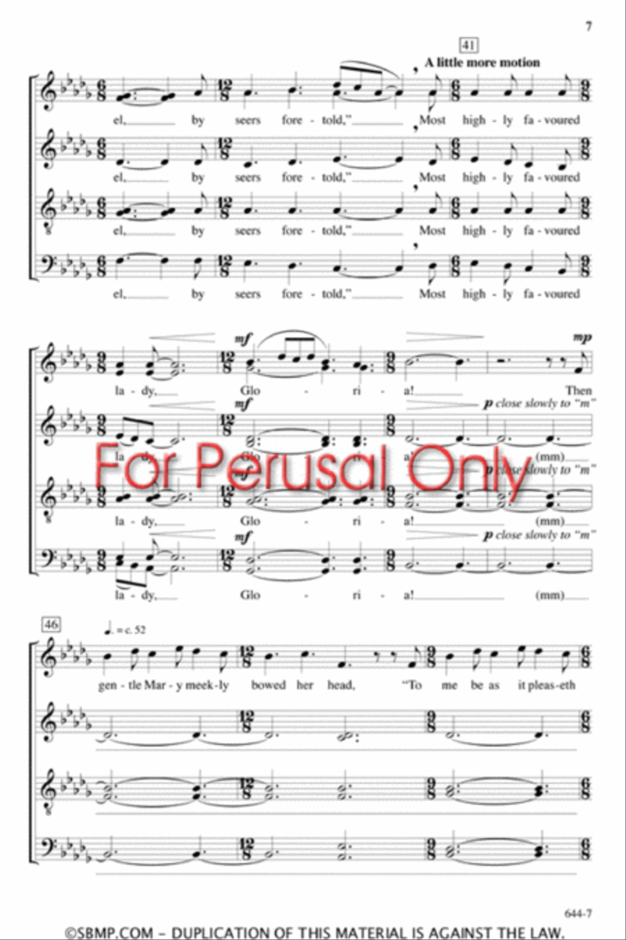 Gabriel's Message - SATB Octavo 4-Part scores gallery preview page 7