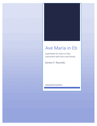 Ave Maria for Solo Voice / Solo Instrument in Eb