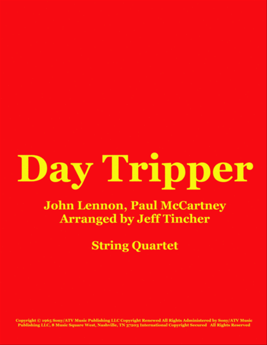 Day Tripper String Quartet scores gallery preview page 1