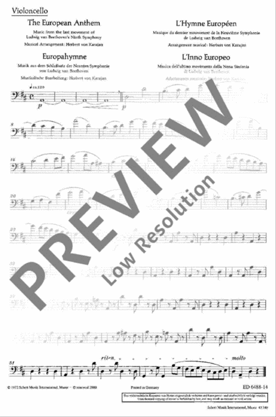 The European Anthem Part scores gallery preview page 2