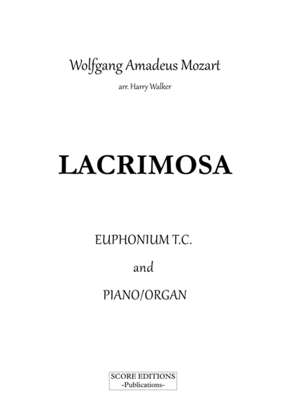 Lacrimosa - Mozart (for Euphonium T.C. and Piano/Organ) image number null