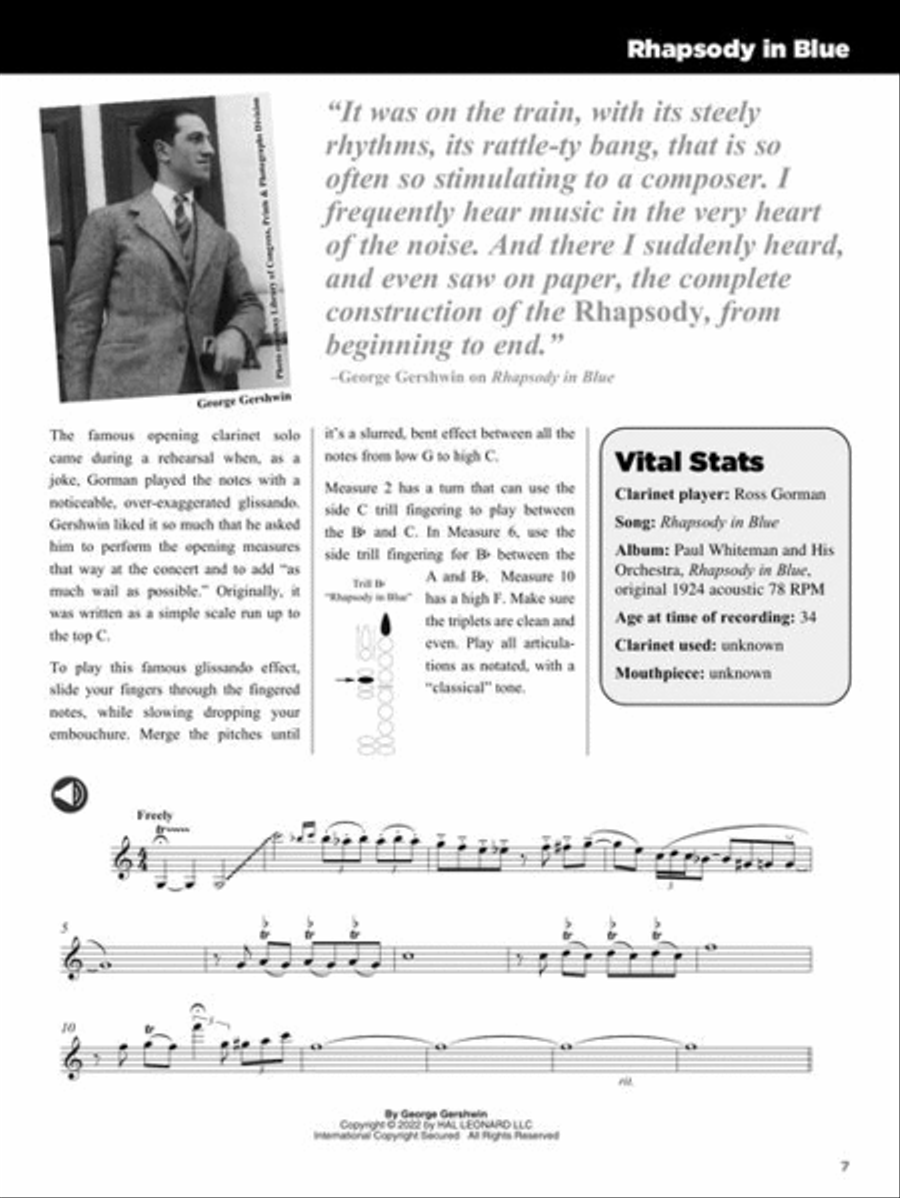 25 Great Clarinet Solos Clarinet Solo scores gallery preview page 9