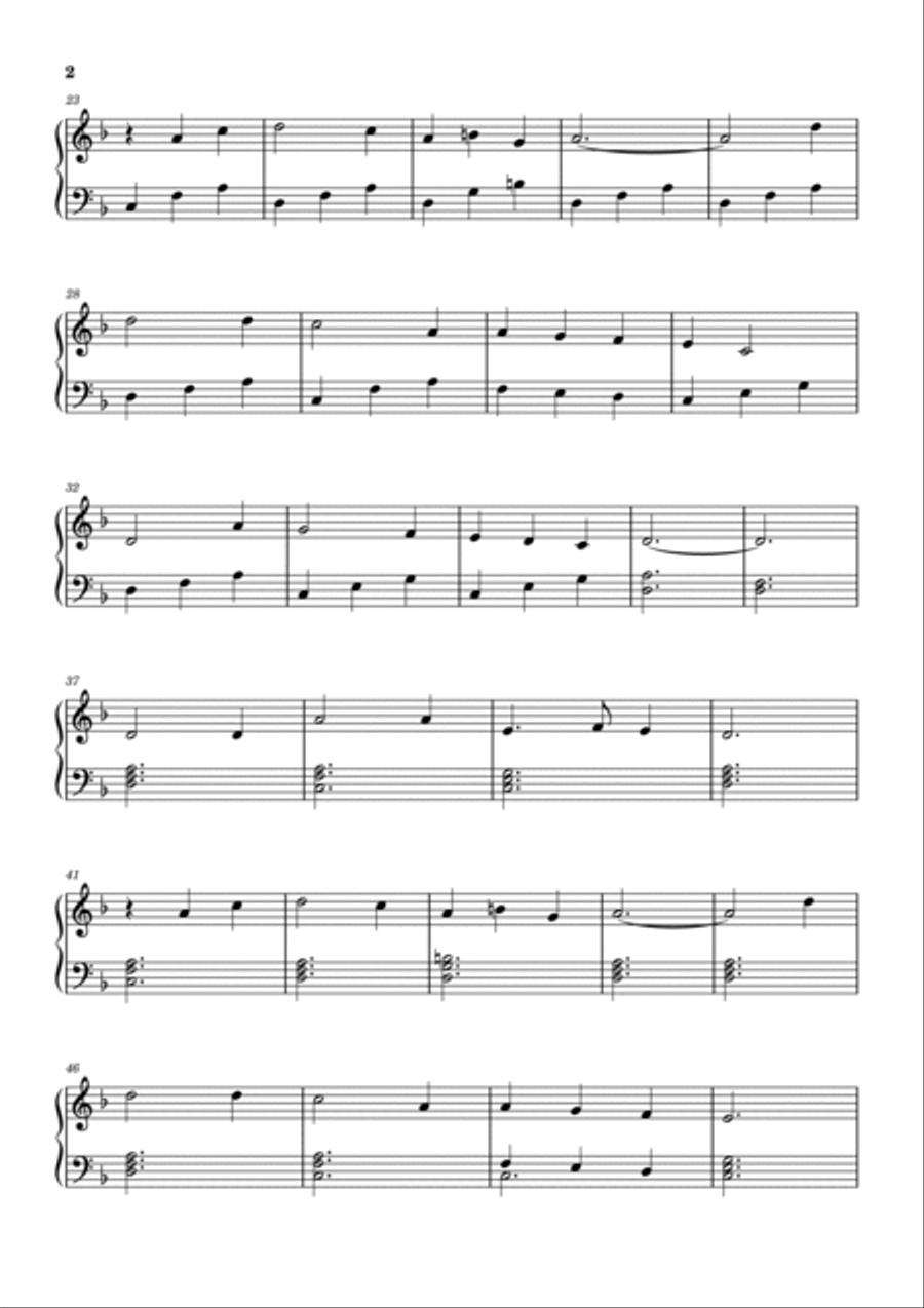 Scarborough Fair/canticle Scarborough Fair/canticle Easy Piano scores gallery preview page 2