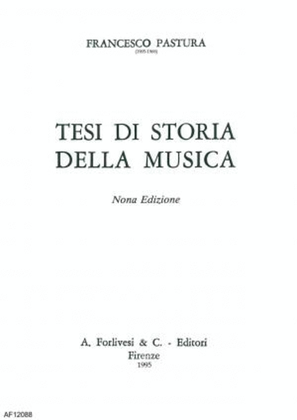 Book cover for Tesi di storia della musica