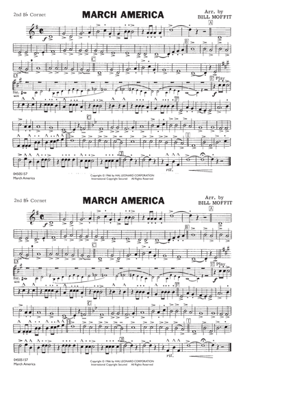 March America - 2nd Bb Cornet