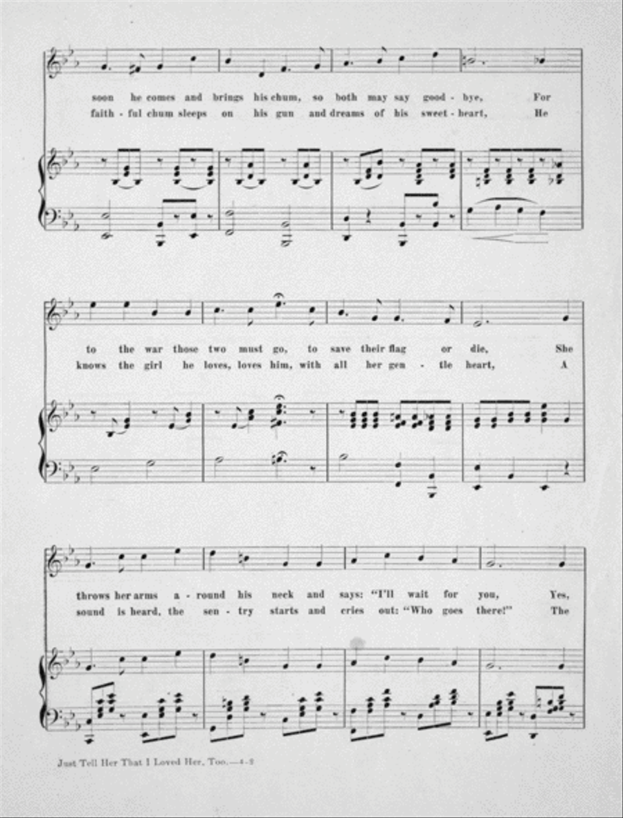 Just Tell Her That I Loved Her Too Voice scores gallery preview page 3