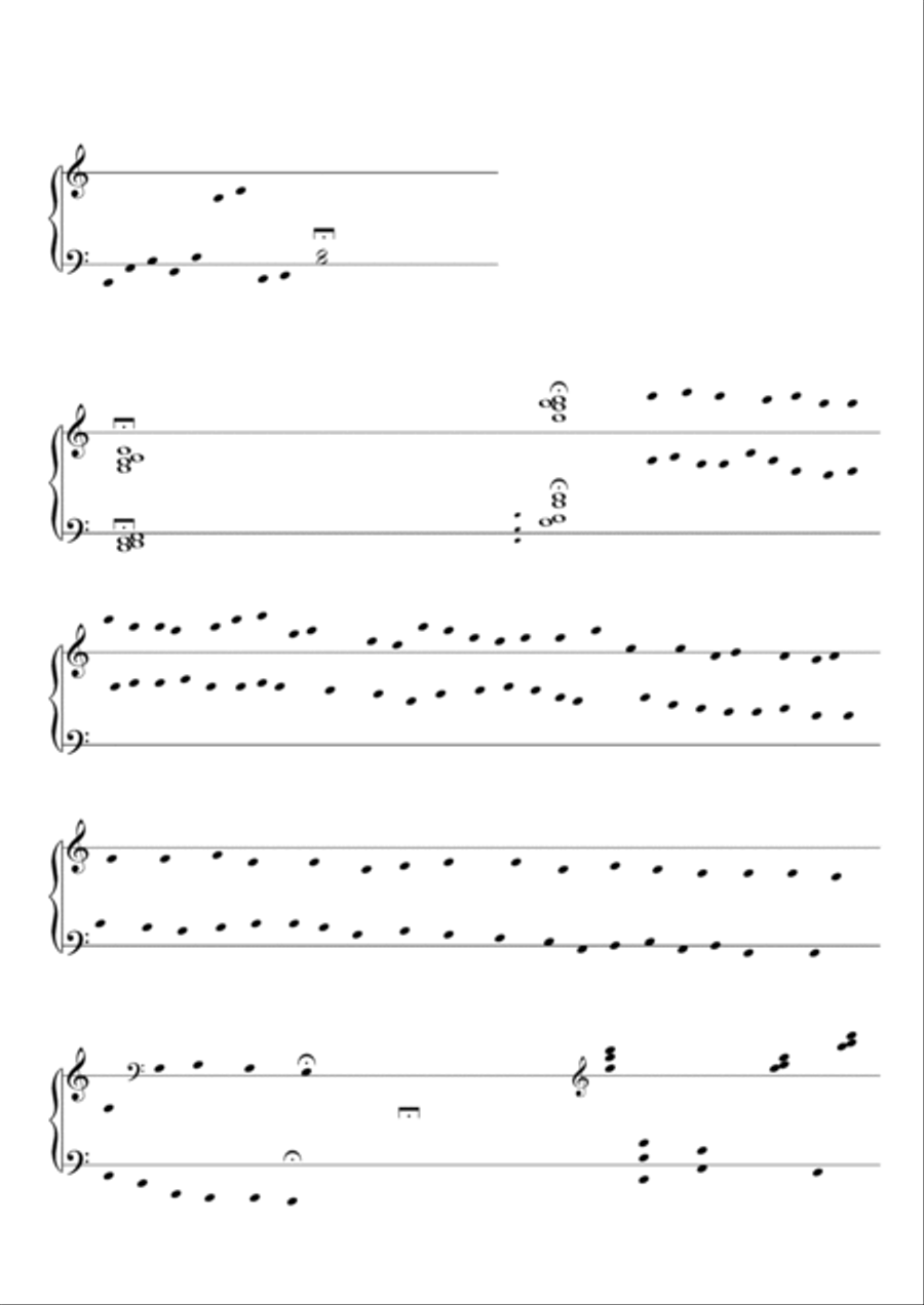 SONIC CONFLICT for keyboard, electronics and visuals Piano Solo scores gallery preview page 2