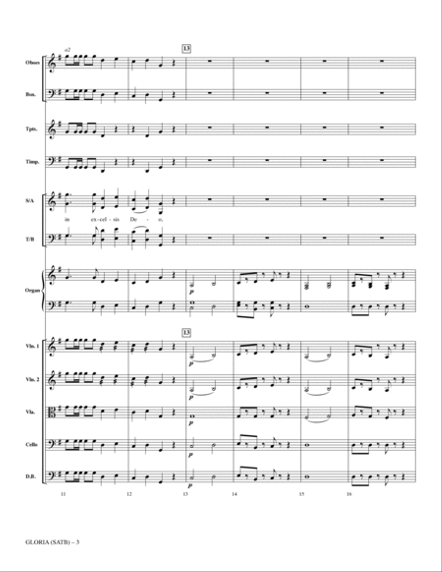 Gloria (from Heiligmesse) (arr. John Leavitt) - Full Score (SATB) 4-Part scores gallery preview page 3