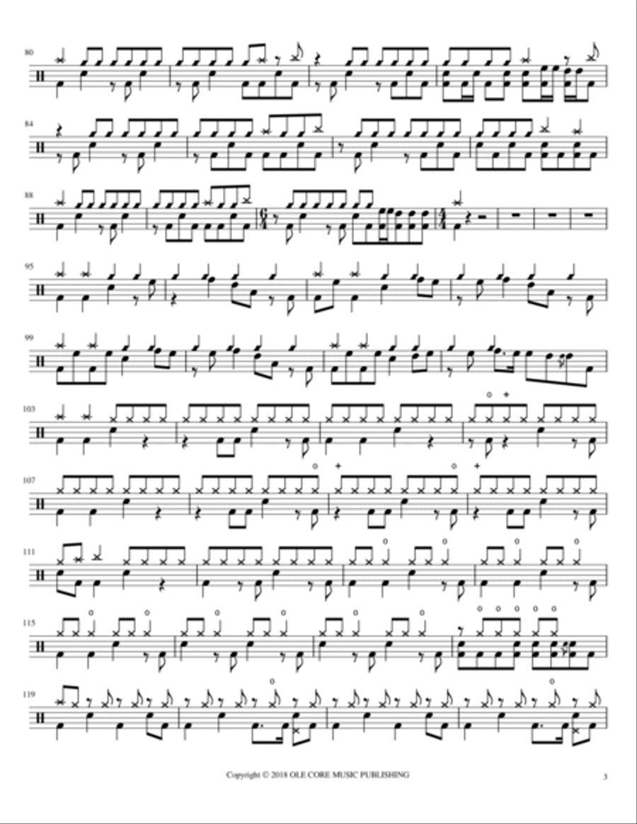 Open Secrets Drum Set scores gallery preview page 3