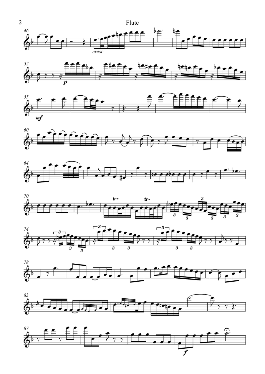 Et incarnatus est Woodwind Quartet scores gallery preview page 2