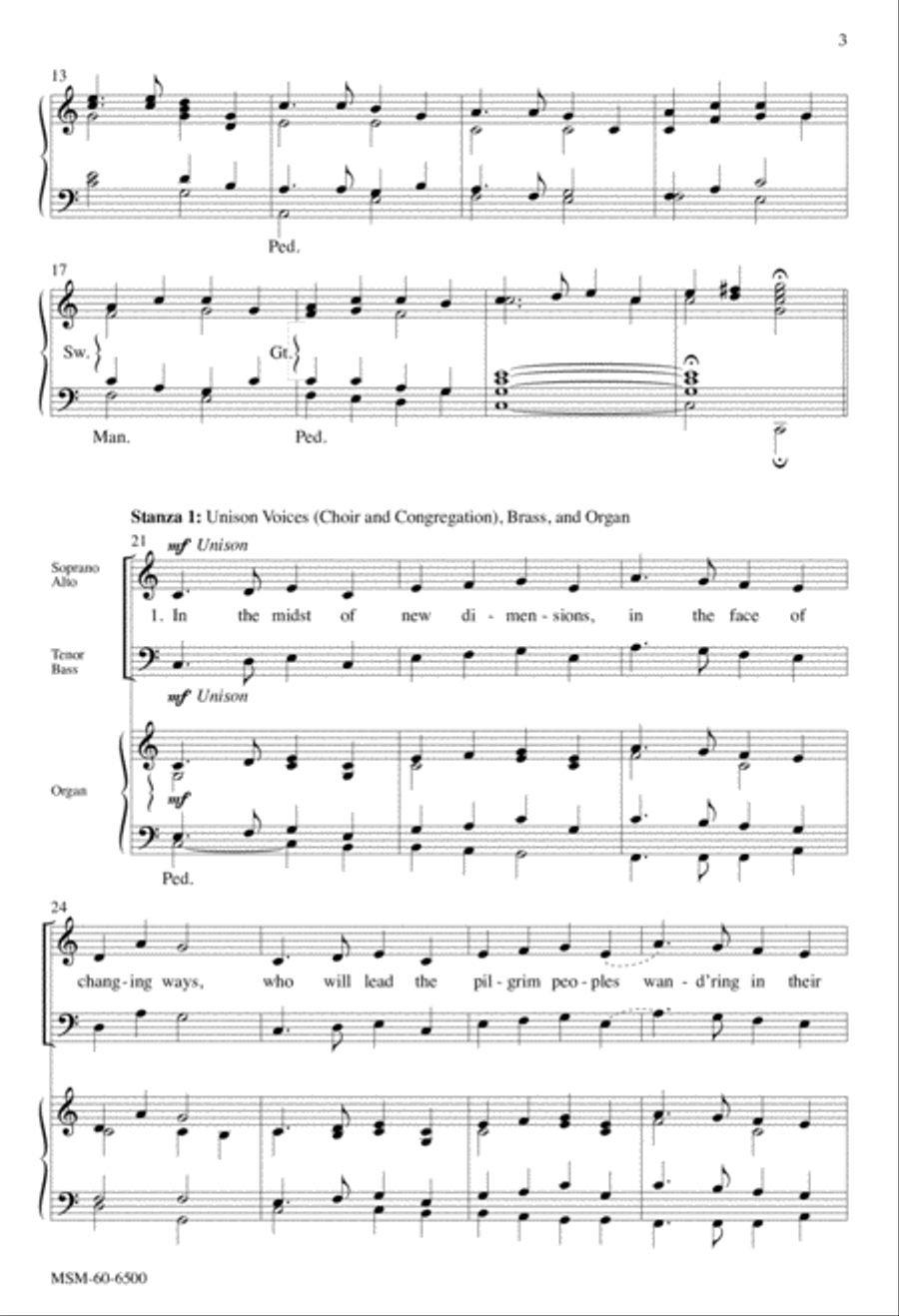 In the Midst of New Dimensions 4-Part scores gallery preview page 3