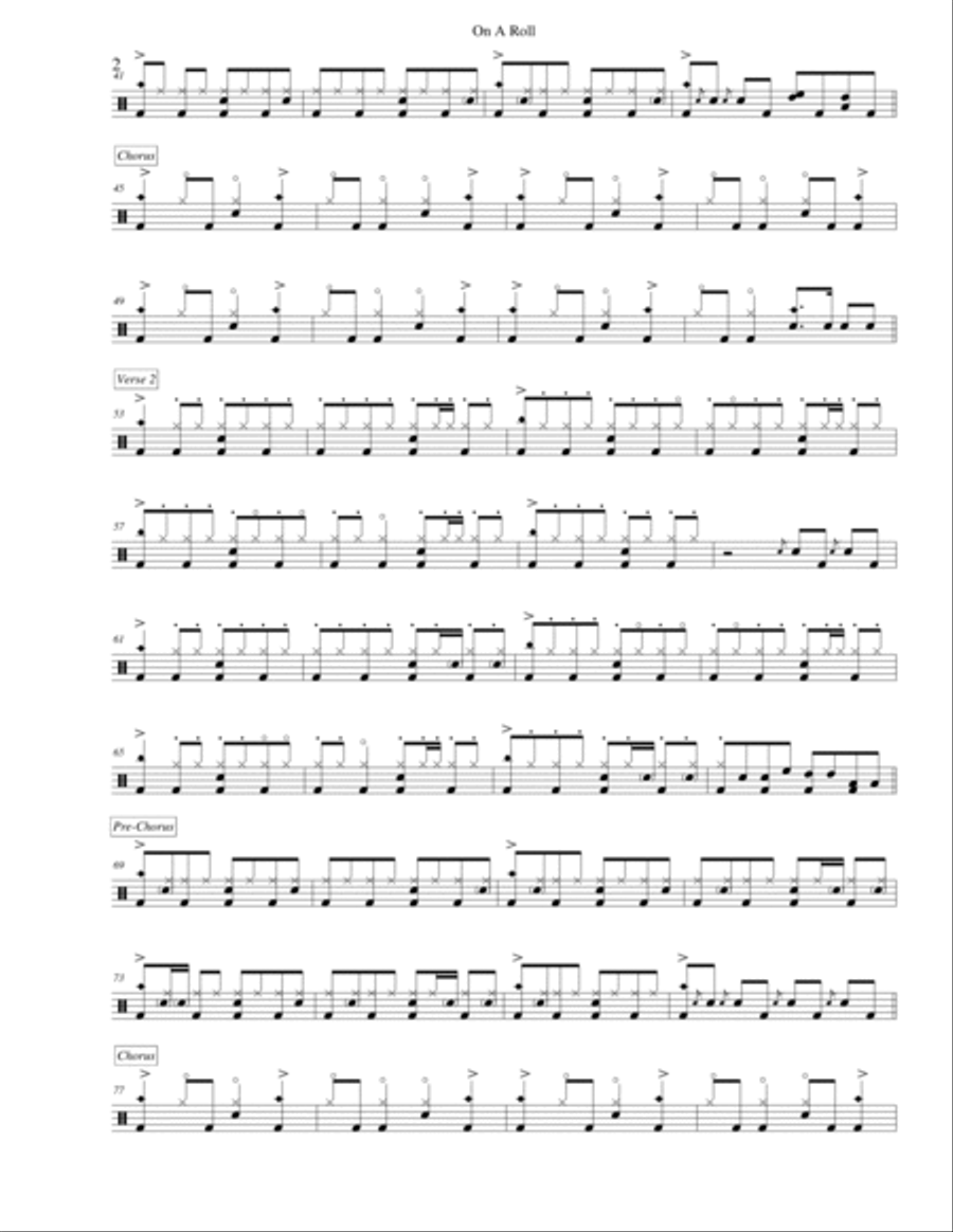 On A Roll Drum Set scores gallery preview page 2