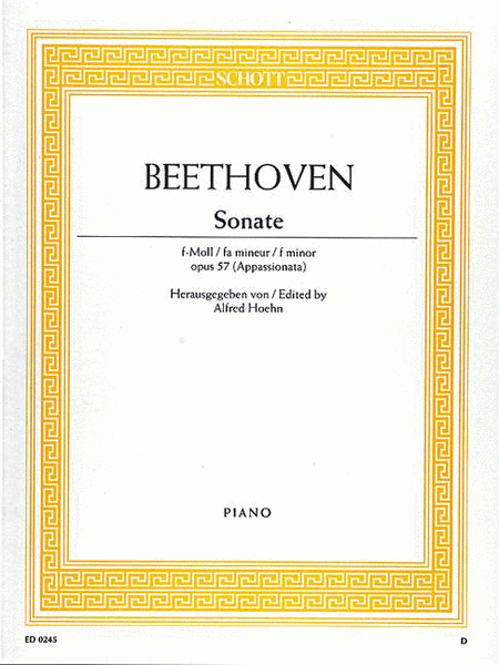 Beethoven Sonate Fmin Op57 S.pft