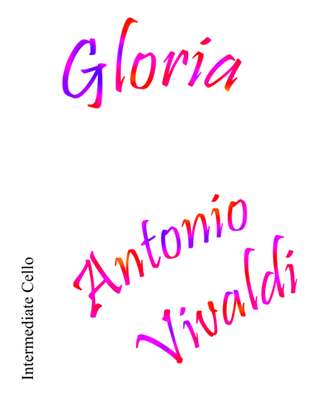 Book cover for Gloria Intermediate Cello