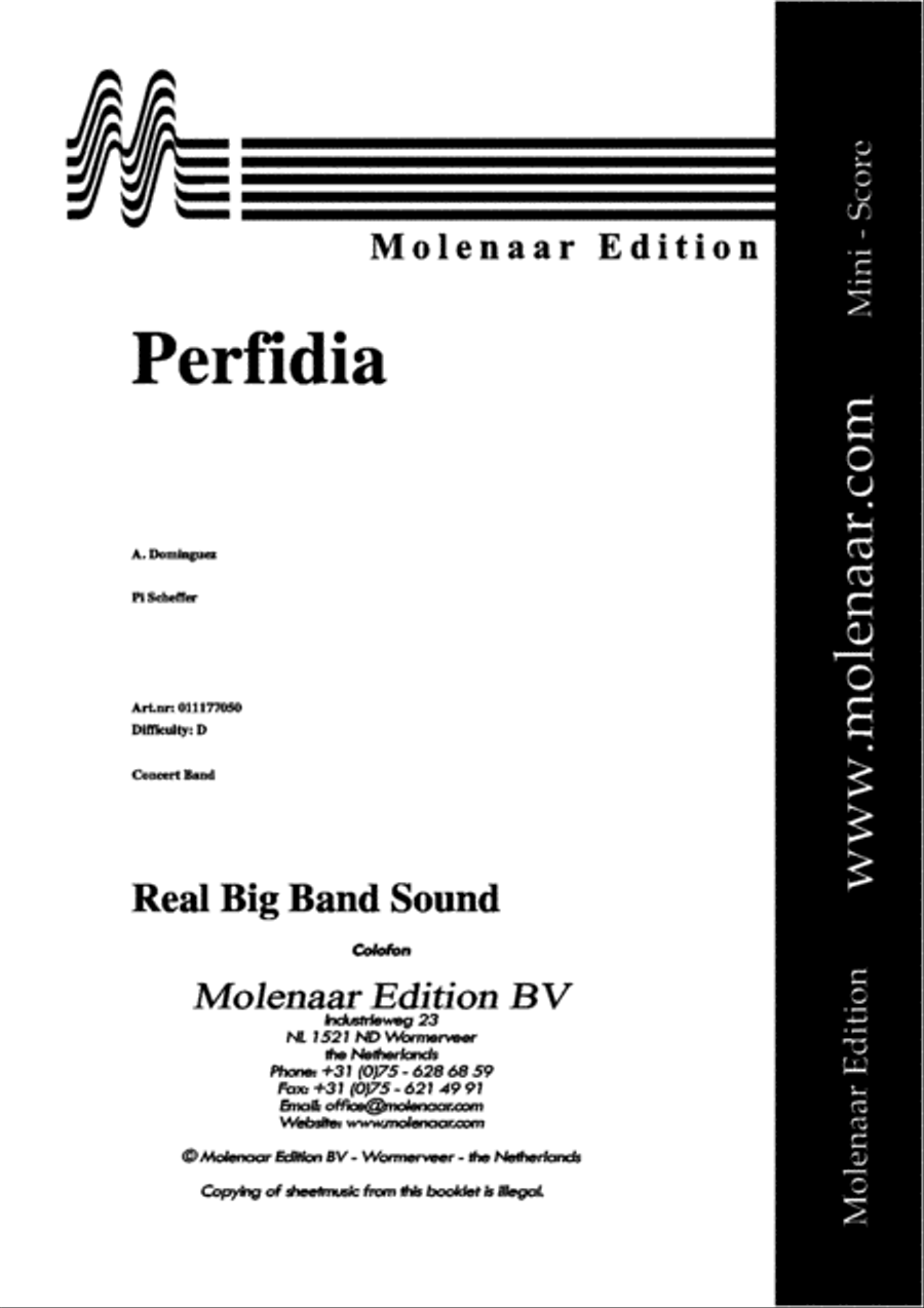 Perfidia Perfidia Big Band scores gallery preview page 2