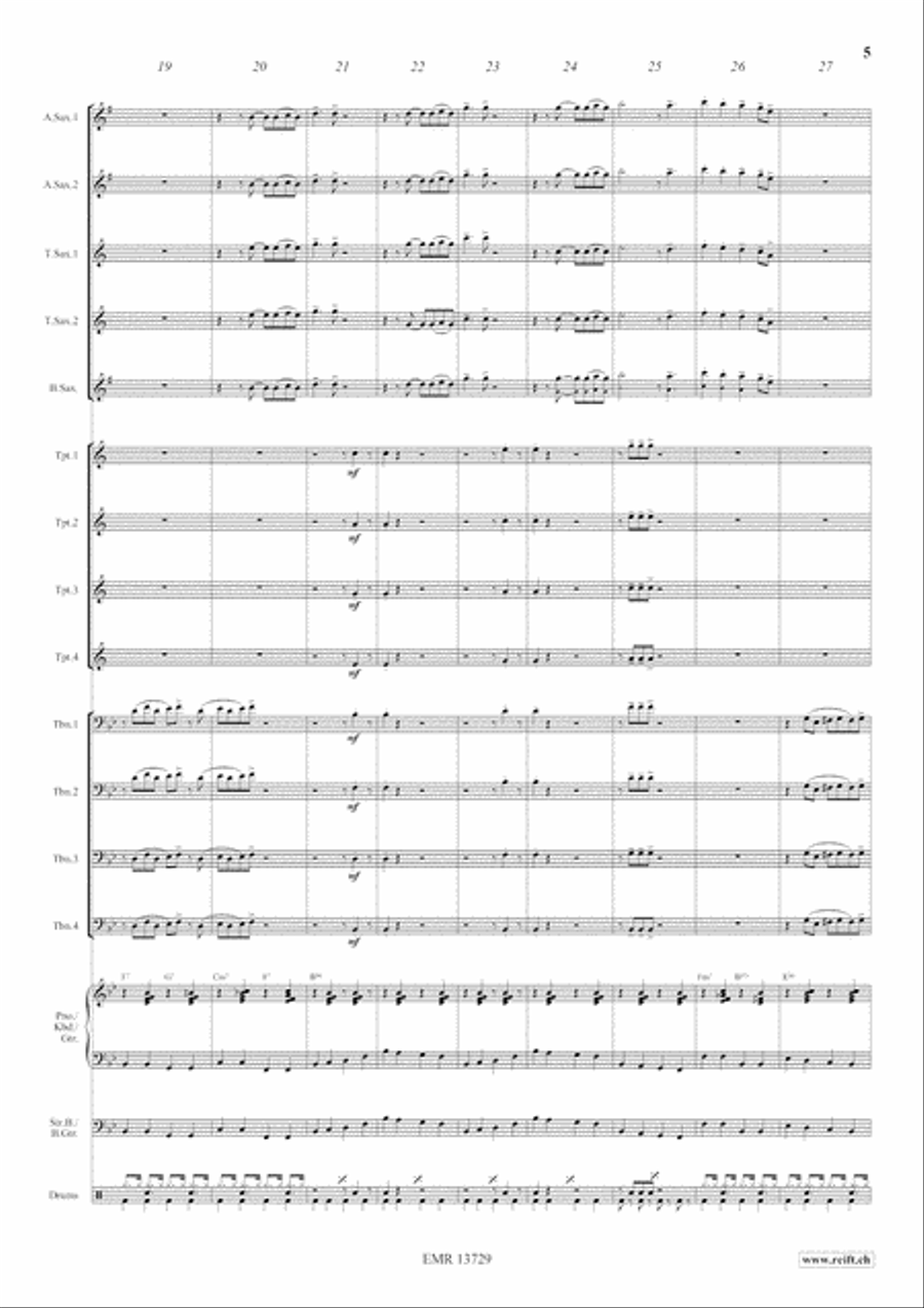 Aries Slow Jive Big Band scores gallery preview page 6
