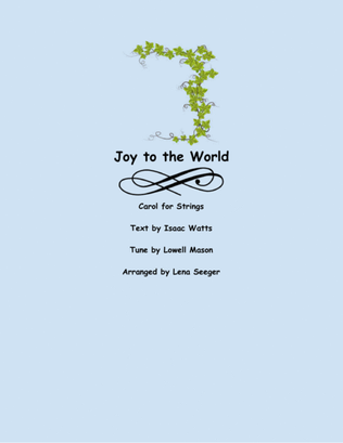 Book cover for Joy to the World (two violins and cello)
