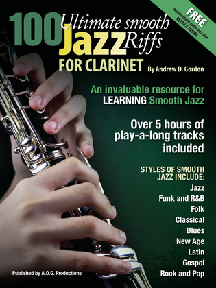Book cover for 100 Ultimate Smooth Jazz Riffs for Clarinet