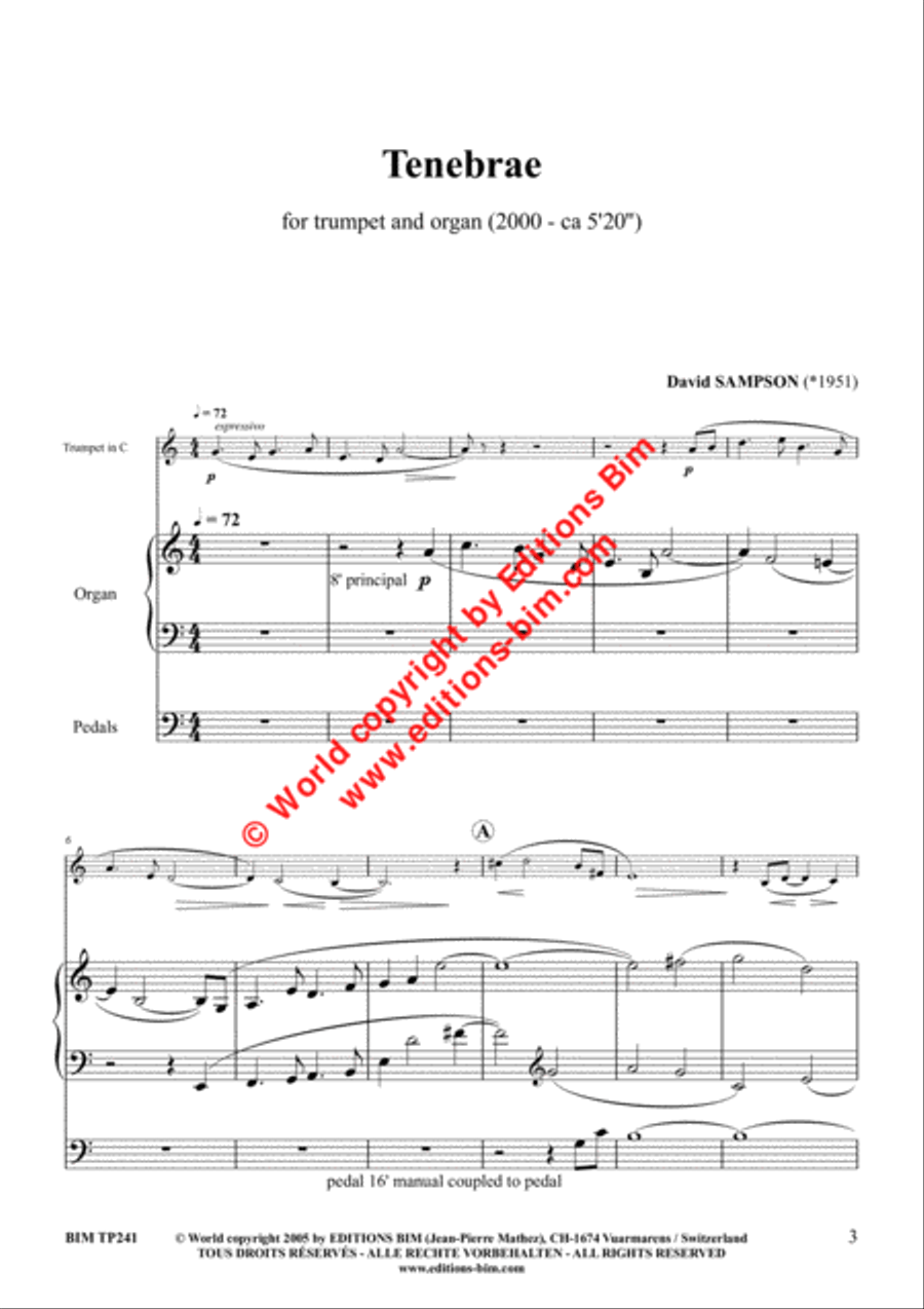 Tenebrae Trumpet scores gallery preview page 2