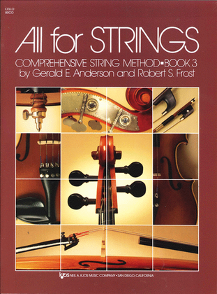 Book cover for All For Strings Book 3 - Cello