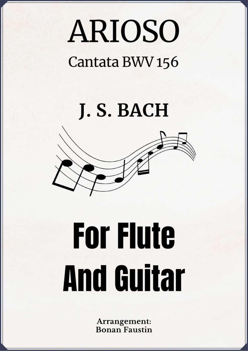 ARIOSO (CANTATA BWV 156) FOR FLUTE AND GUITAR image number null