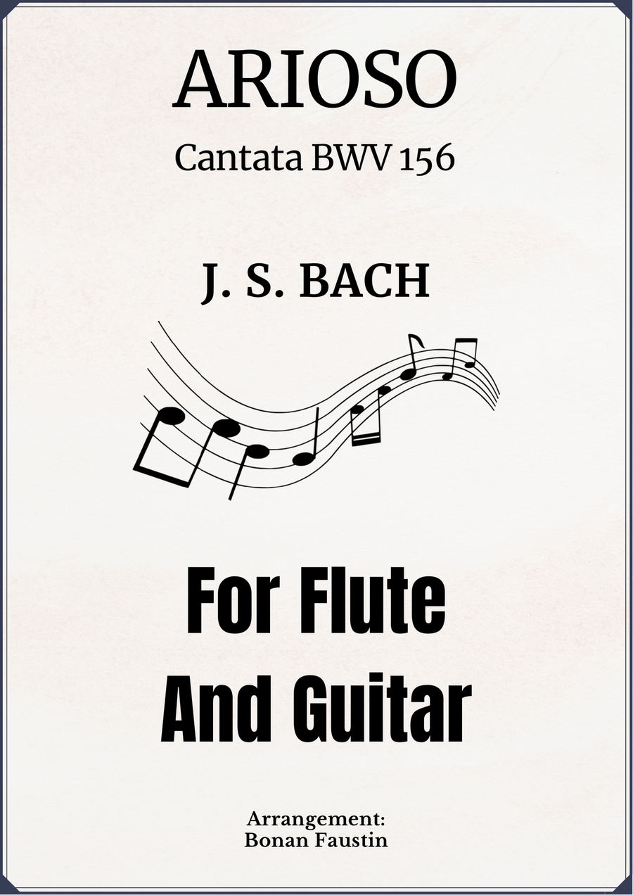 ARIOSO (CANTATA BWV 156) FOR FLUTE AND GUITAR image number null