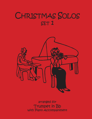 Book cover for Christmas Solos for Trumpet & Piano Set 1