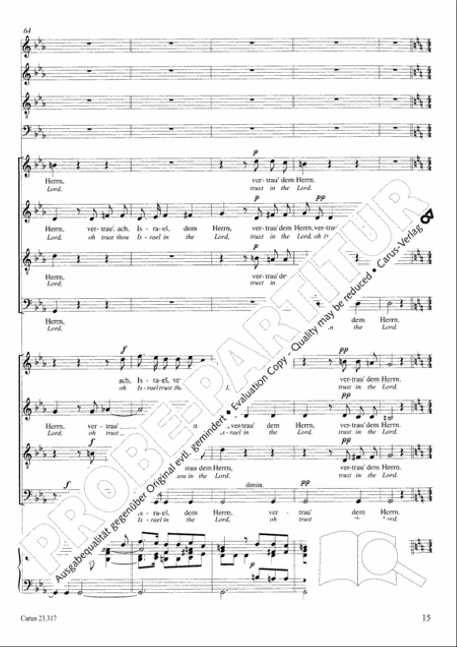 Psalm 130 4-Part scores gallery preview page 16