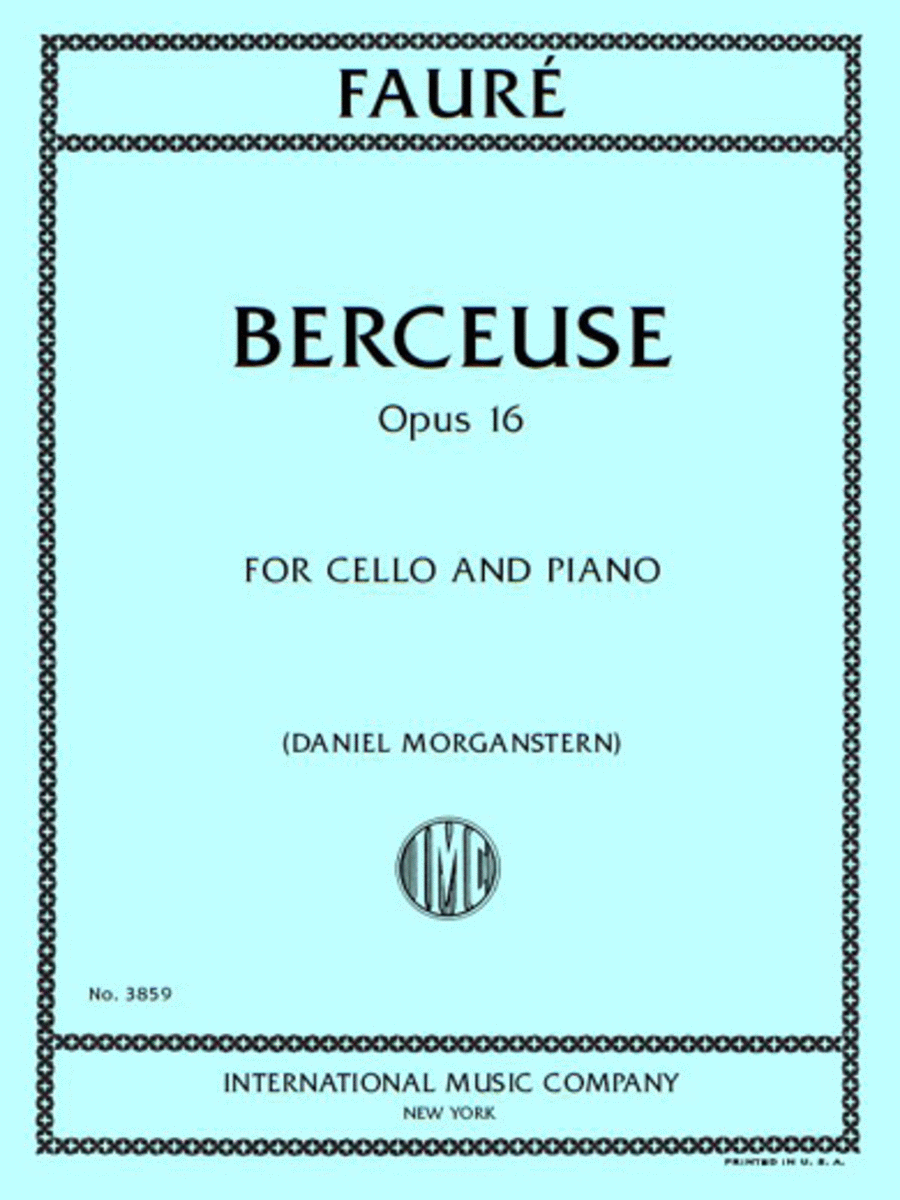 Berceuse, Opus 16