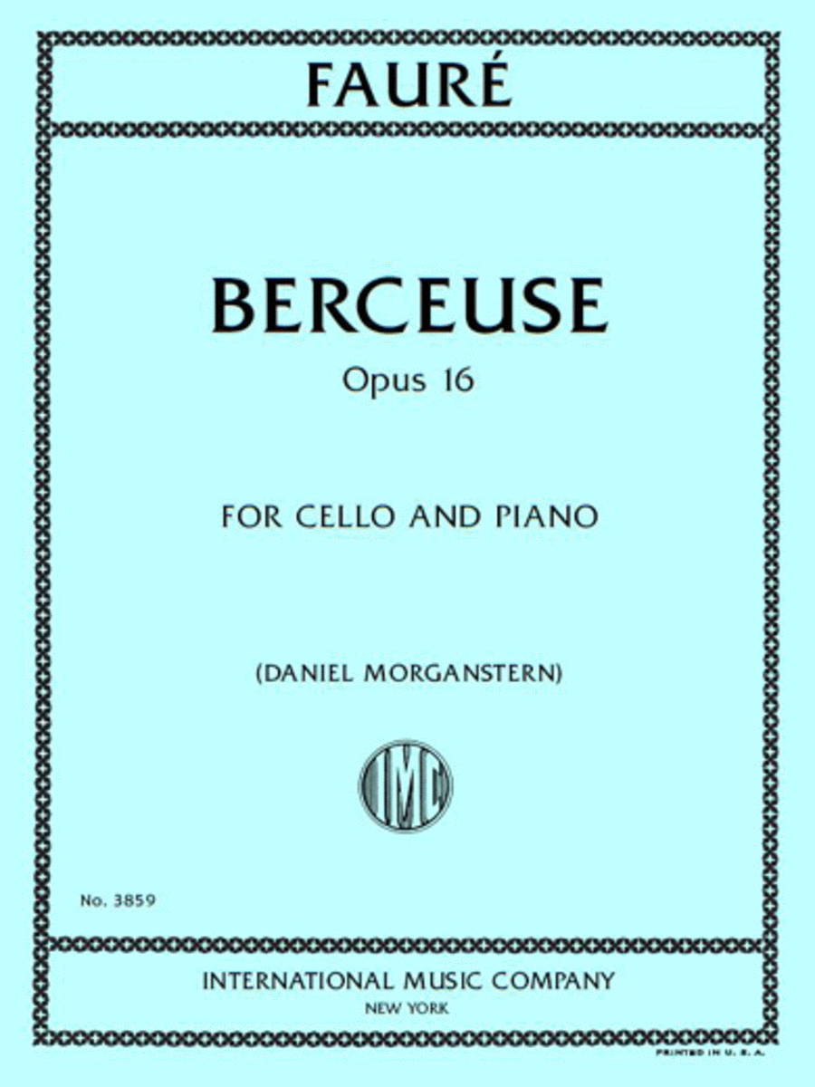 Berceuse, Opus 16 Piano Accompaniment scores gallery preview page 1