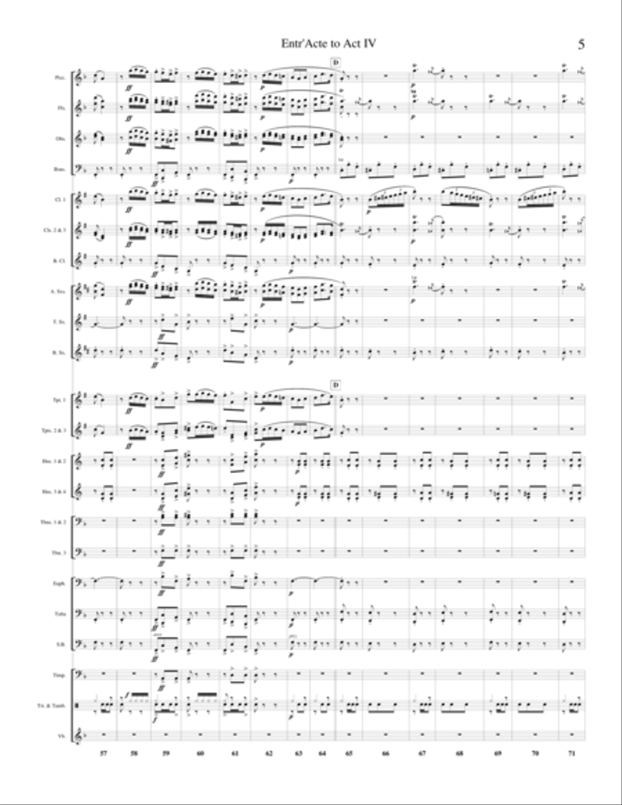 Aragonaise (Entr'acte to Act IV of Carmen) Concert Band scores gallery preview page 4