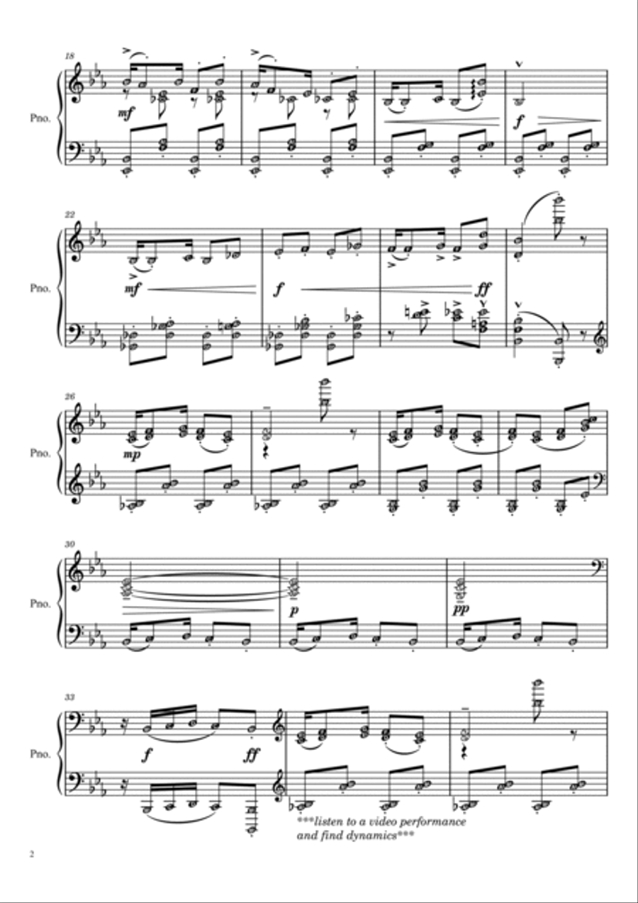 Golliwog's Cakewalk (Grade 8) DEBUSSY Advanced Piano Sheet Music with note names Piano Method scores gallery preview page 2