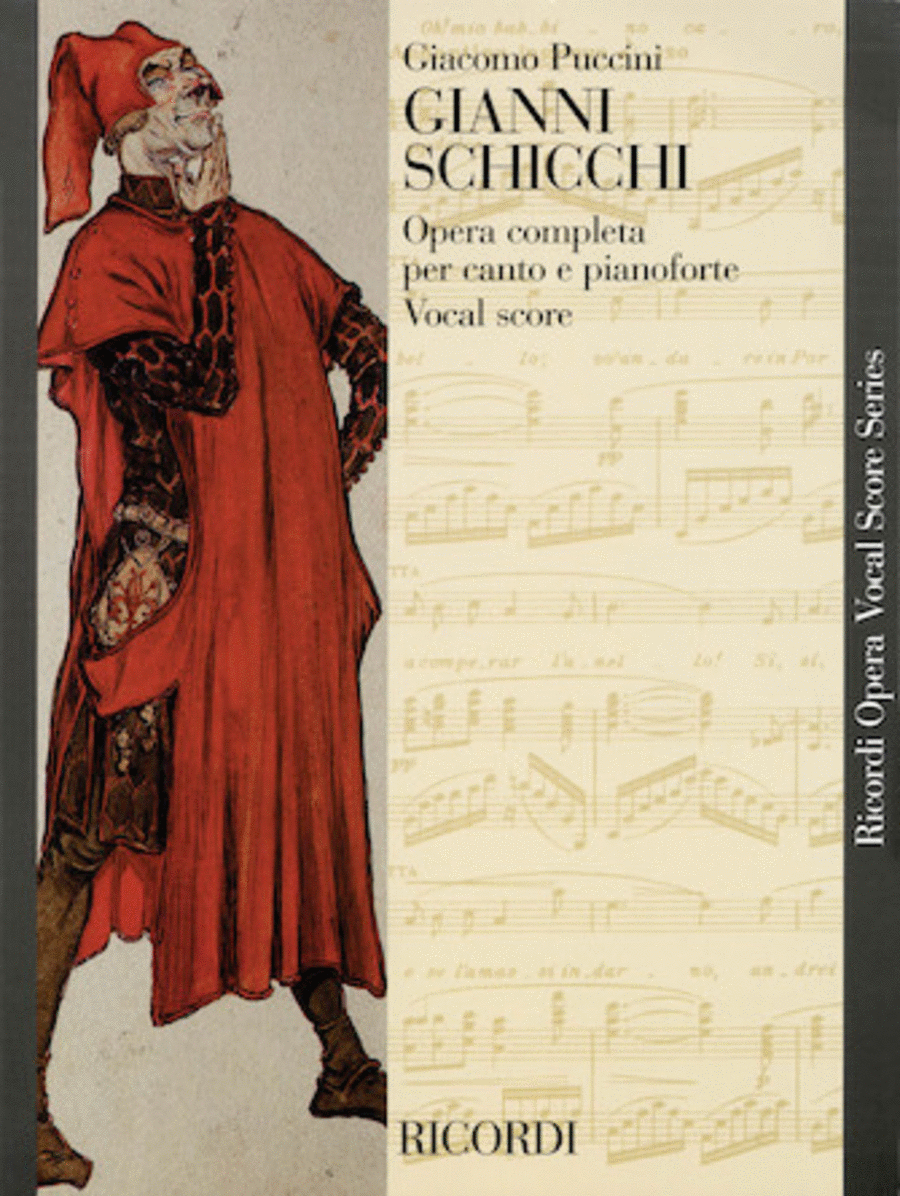 Gianni Schicchi Opera Vocal Score Paper