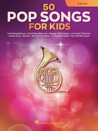 Book cover for 50 Pop Songs for Kids