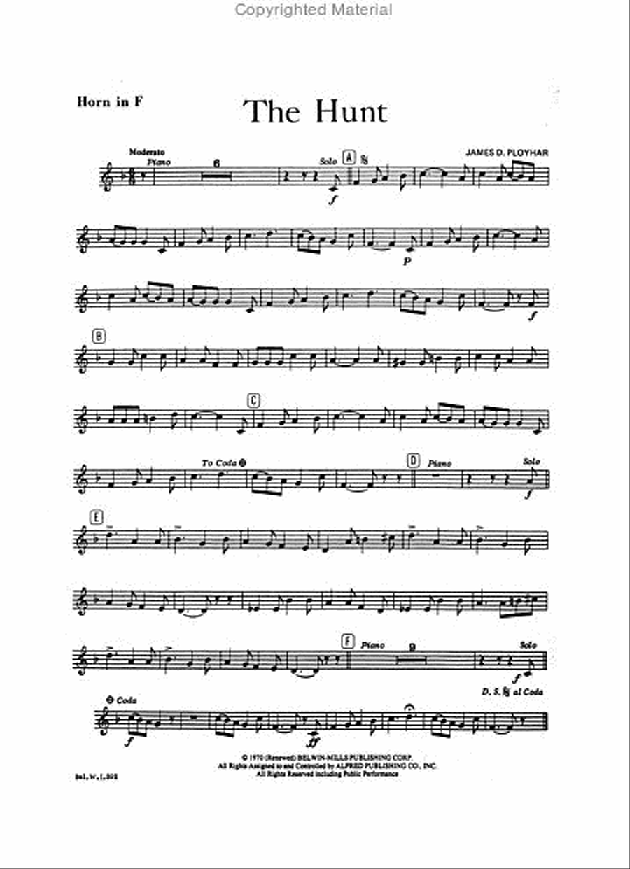 The hunt french horn top