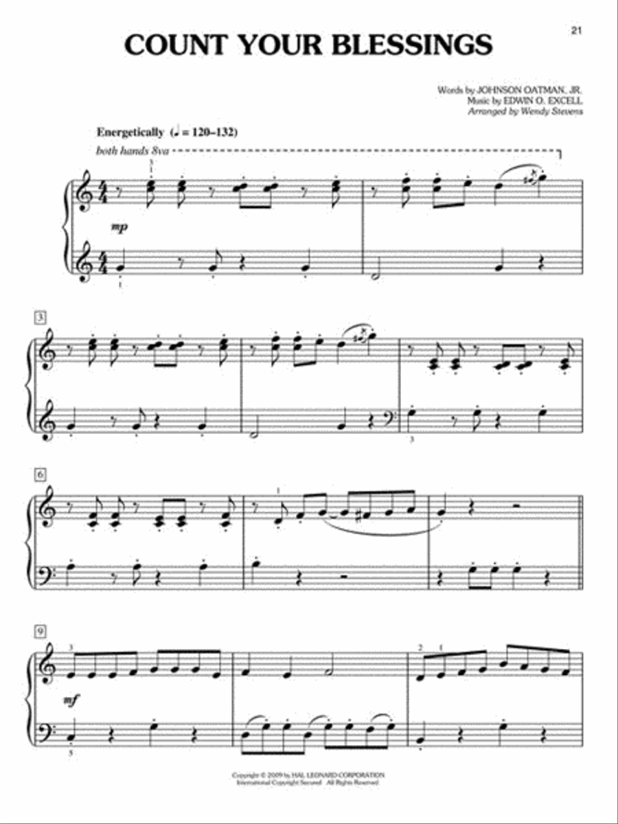 Easy Hymn Solos – Level 3 Easy Piano scores gallery preview page 5