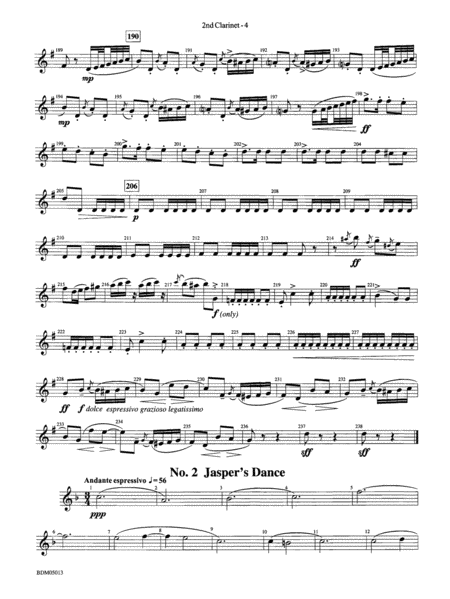 Pineapple Poll (Suite from the Ballet): 2nd B-flat Clarinet