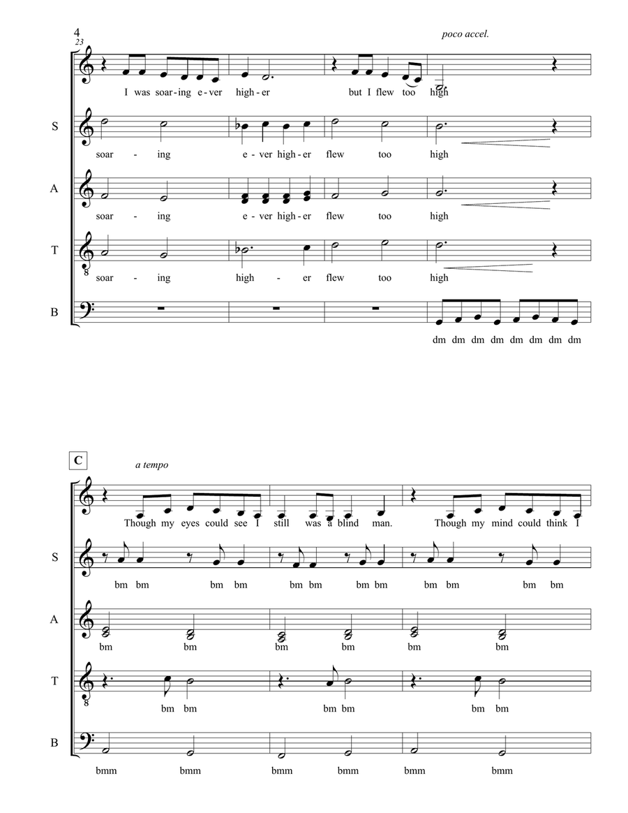 Carry On Wayward Son 4-Part scores gallery preview page 4