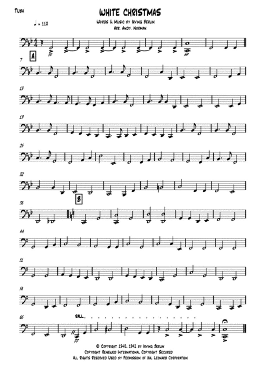 White Christmas White Christmas Brass Ensemble scores gallery preview page 5