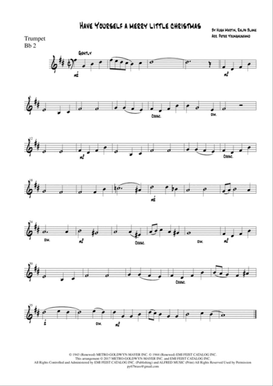 Have Yourself A Merry Little Christmas Have Yourself A Merry Little Christmas Brass Ensemble scores gallery preview page 6