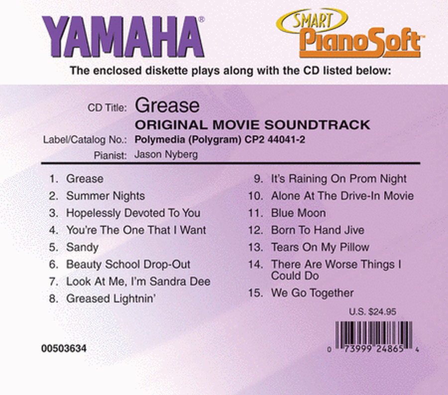 Grease - Original Movie Soundtrack - Piano Software