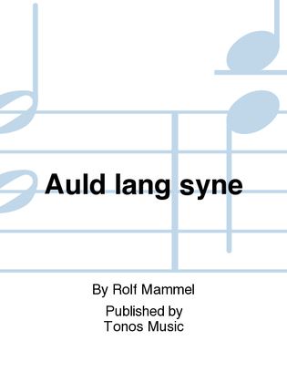 Book cover for Auld lang syne