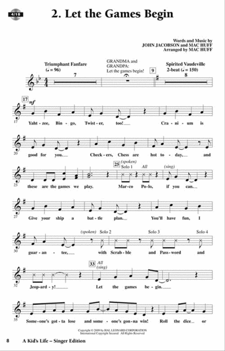 A Kid's Life Choir scores gallery preview page 3