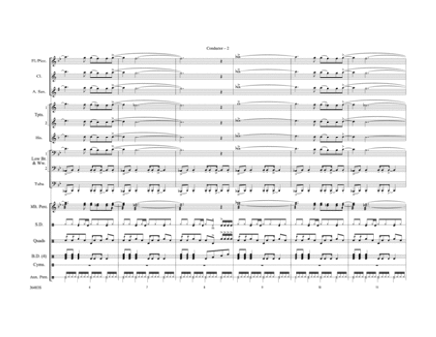 Free Free Marching Band scores gallery preview page 3