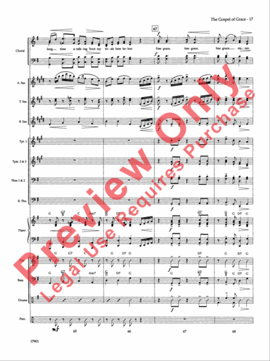 The Gospel of Grace The Gospel of Grace Choir scores gallery preview page 18